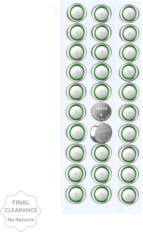 TONSY 1.5 Volt Alkaline Button Cell Watches Batteries 377A, LR626, SR626SW, 364, AG4 1-piece Watch Repair Kit