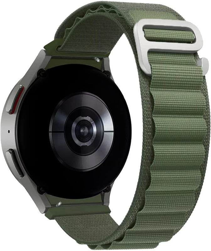 TRENDINGVIEW Nylon Watch Belt Strap With G-Hook Buckle Design Fit For All 22 mm Watches 22 mm Fabric Watch Strap(Green)
