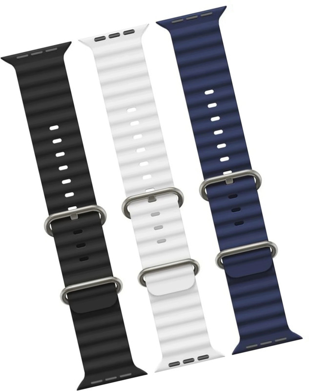 Priavy Multicolours Smart Watch straps for iWatch Band Ultra 49mm 45mm 44mm 42mm 42 mm Silicone Watch Strap(Multicolor)