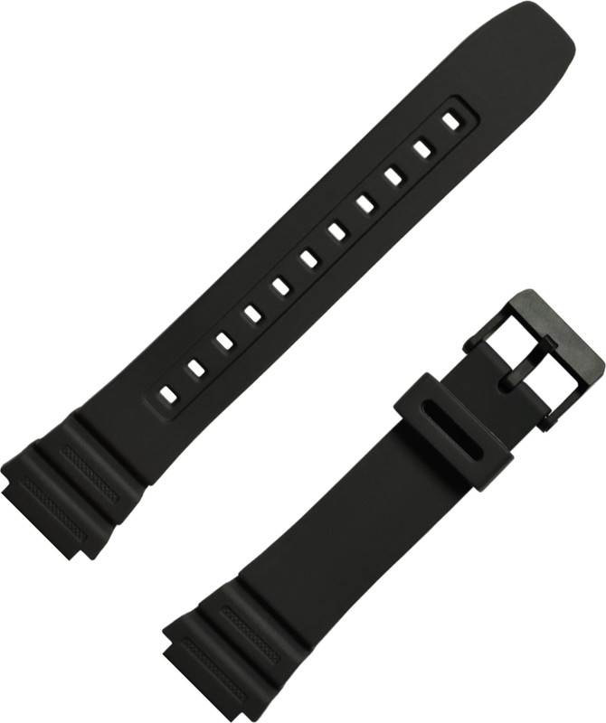 Rayyn [CASO5]Compatible With CASIO Watch Models AE-1200WH,AE-1300WH,F-108WH,W-216H 18 mm Resin Watch Strap(Black)