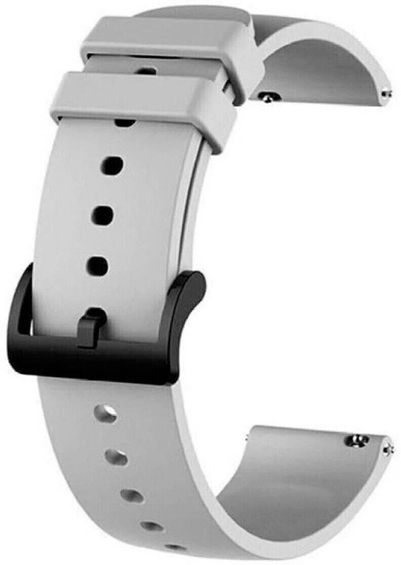 Creations Retail Smart watch band strap belt 22mm for ladies/Mens smartwatch band Silicon 22 mm Silicone Watch Strap(Grey)
