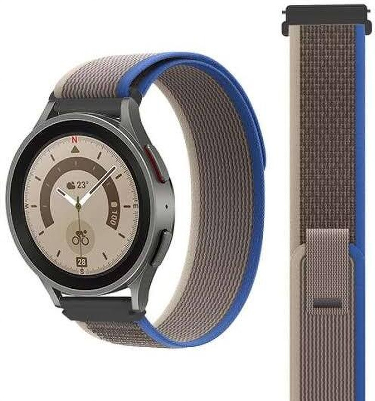 Global Creations Trail watch strap 20 mm Fabric Watch Strap(Blue)