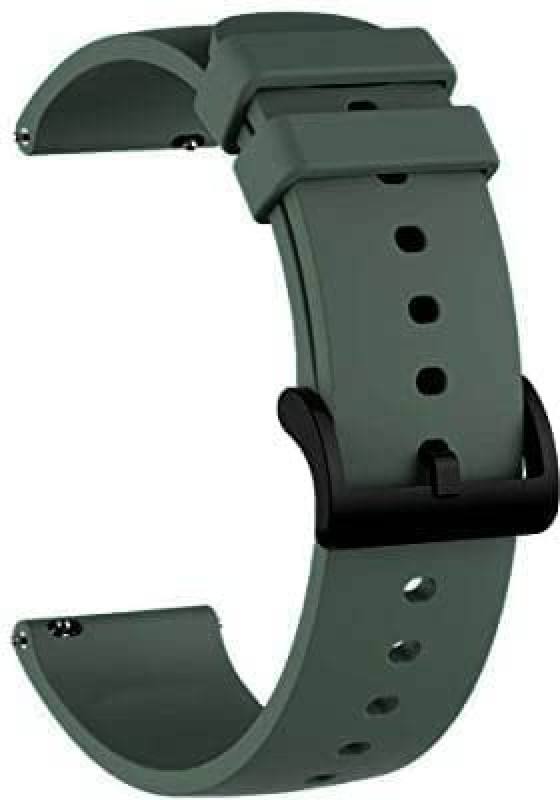 TRENDINGVIEW 22mm Silicone Classic Buckle Watch Strap - Adjustable, Durable, Universal Fit 22 mm Silicone Watch Strap(Green)