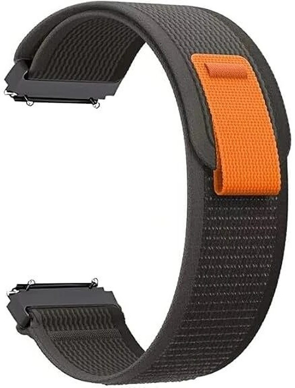 TooHype 22mm Nylon Alpine Trail Velcro (Compatible Watch List In Photo & Description) 22 mm Fabric Watch Strap(Black)