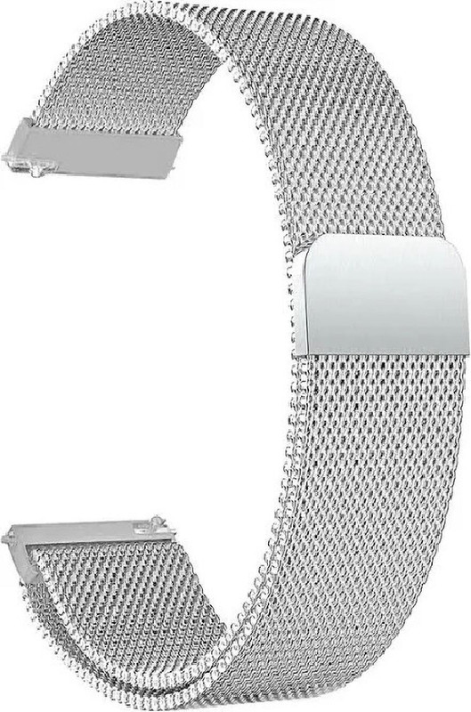 TRENDINGVIEW 22MM Metal Chain Watch Strap With Magnetic Lock Suitable For 22 MM All Watch 22 mm Metal Watch Strap(Black)