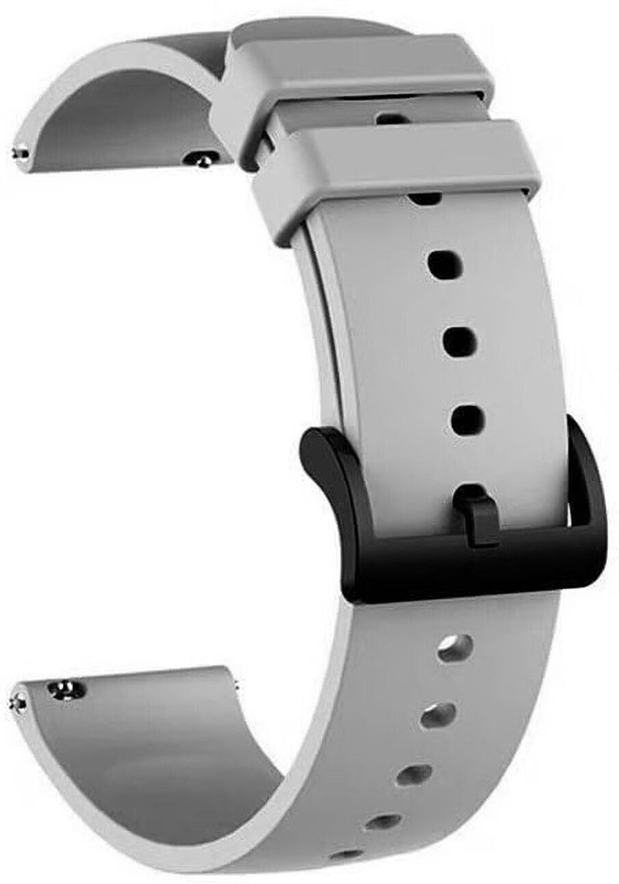 GRAF 20mm soft silicone Smartwatch Straps grey(GENUINE STRAP) 20 mm Rubber Watch Strap(Grey)