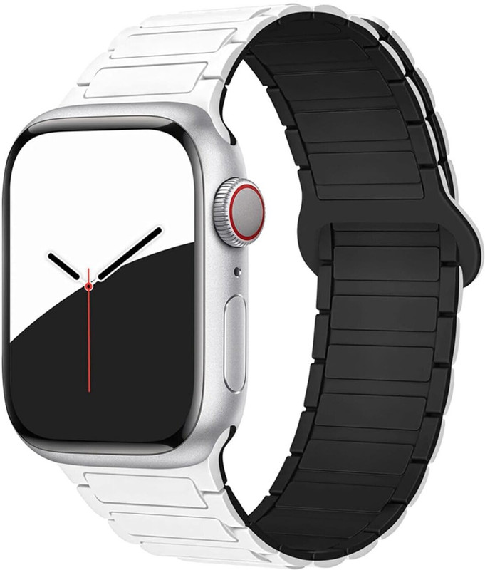 prozzile Ultra 2&Ultra 49mm 45mm 44mm 42mm 46mm- iWatch Series 10/9/8/7/6/5/4/3/2/1 49 mm Silicone Watch Strap(White)