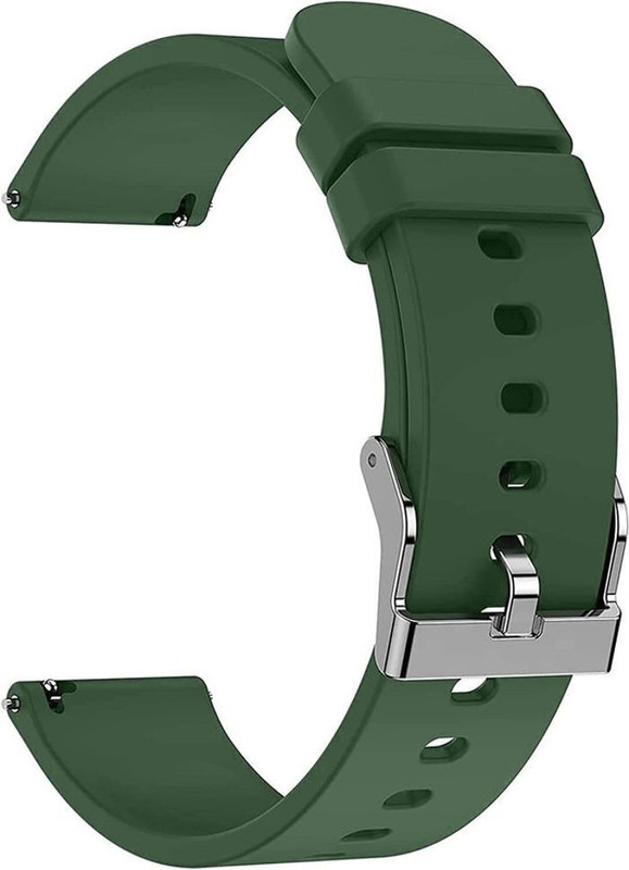 Neupac Watch Strap Green Pack of 1 A 44 mm Silicone Watch Strap(Green)