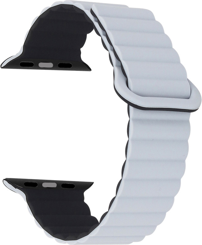 F5 SmartTech Magnetic Silicone Strap for Apple Watch 45/41/44/40mm – Series 8/7/6/5/4/SE 22.86 mm Silicone Watch Strap(Grey)
