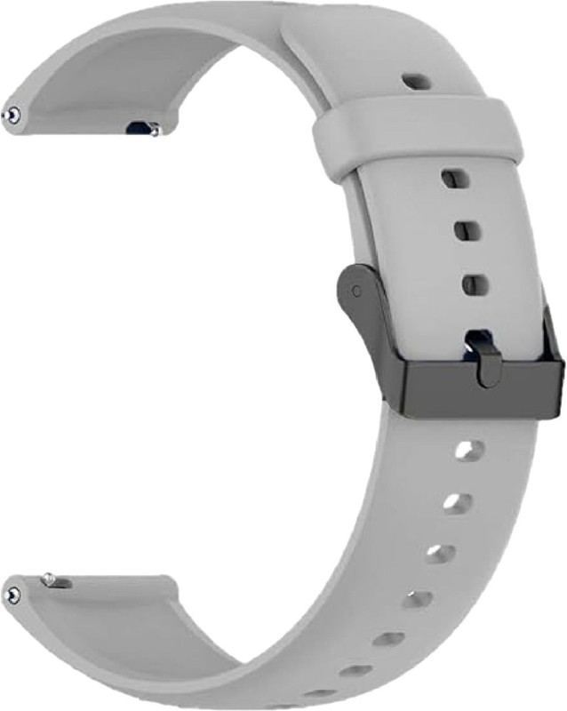 TRENDINGVIEW TRV22CS011GRY 22mm Quick Release Belt strap with Black Buckle for 22mm Watches 22 mm Silicone Watch Strap(Grey)