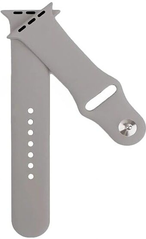 TooHype 42mm Plain Strap Watch T800 i8 Pro Max, W26, T800,T900,T10,I8 pro,I7 pro,S8 42 mm Silicone Watch Strap(Grey)