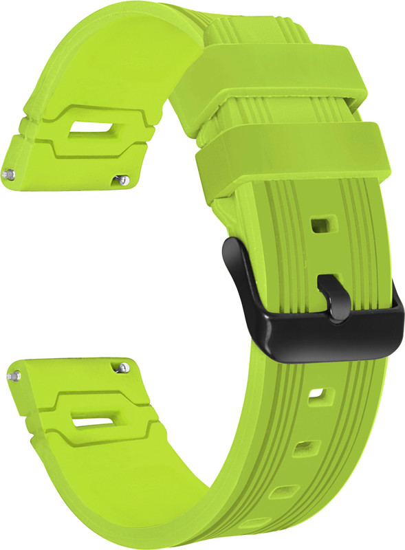 LORENZ Silicone Watch Band Strap, Neon Green, Flexible and Soft | SPRT-GRN 22 mm Silicone Watch Strap(Green)