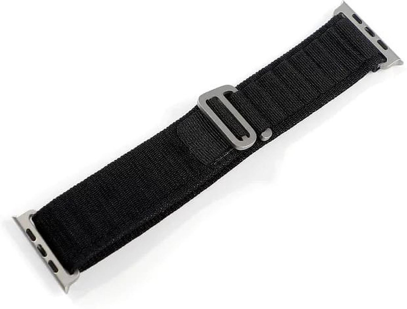 Ephemeral Alpine Loop iWatch 42/44/45/49mm iWatch Ultra Series 8/7/SE/5/4 200 mm Fabric Watch Strap(Black)