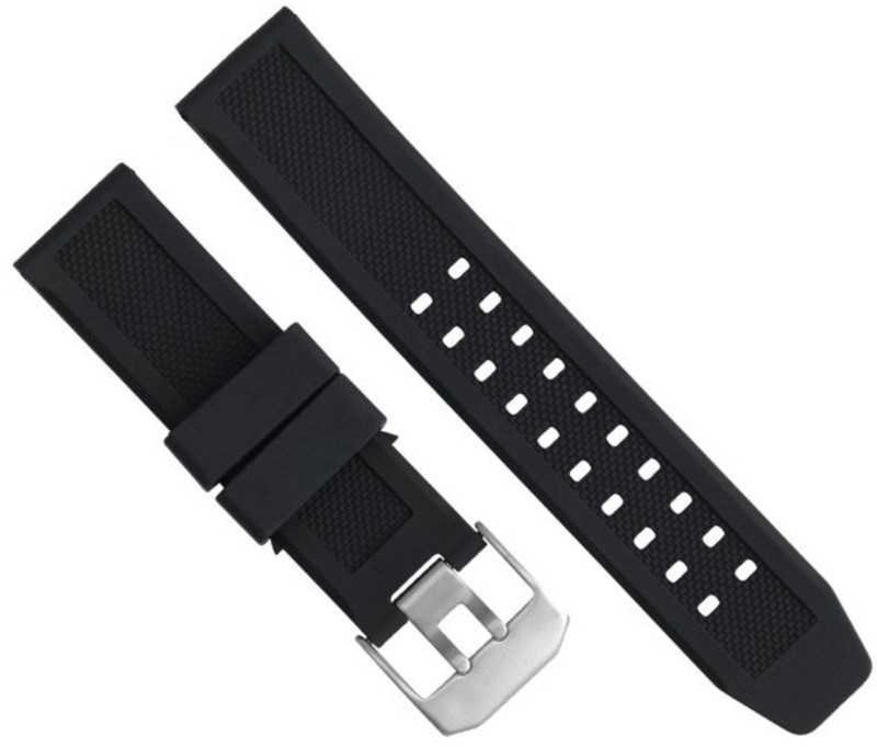 Rayyn [LUNX] COMPATIBLE WITH "LUMINOX WATCHES'' 22 mm Silicone Watch Strap(Black)