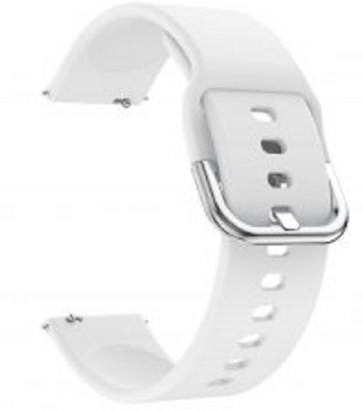 RE Bakers Silicon strap for 18mm with steel buckle 18 mm Silicone Watch Strap(White 18)