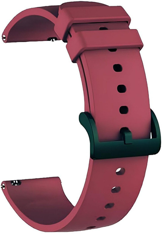 GRAF 20mm soft silicone Smartwatch Straps(GENUINE STRAP) 20 mm Rubber Watch Strap(WINE RED)