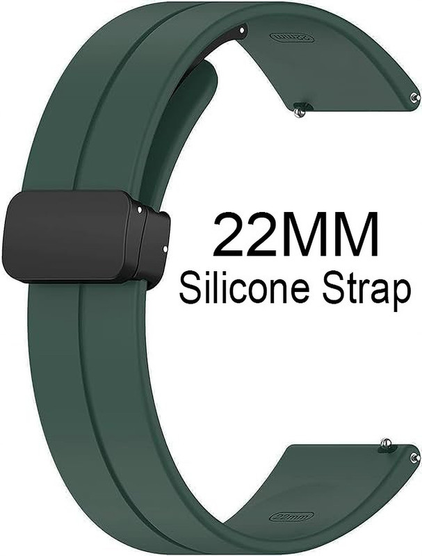 ADAMO P39BIG02 Compatible with AmazfitMini/BipU/Pro/Lite/S/GTS2/2e,GalaxyActive2, 22 mm Silicone Watch Strap(Green)