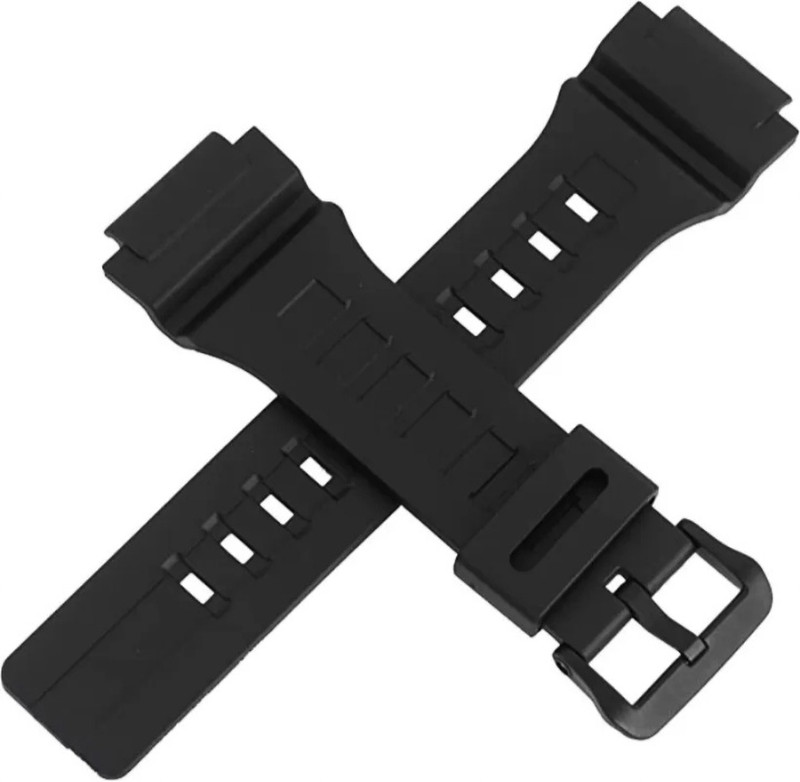 Rayyn [CASO6] COMPATIBLE WITH ''CASIO" MCW-200H (MODEL WATCH ONLY) 20 mm Resin Watch Strap(Black)