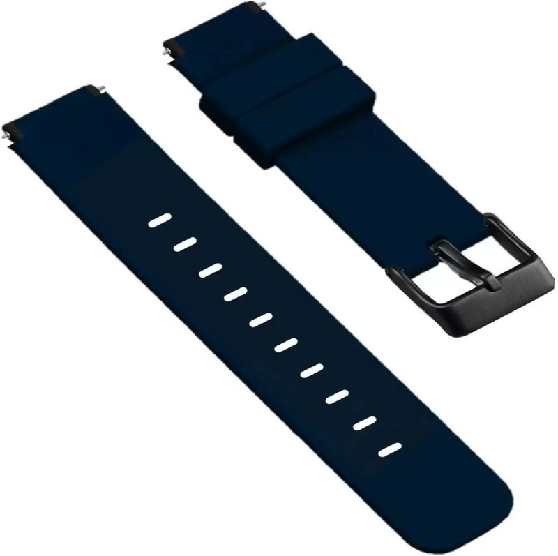 GRAF smart Watch Belt Strap with Black Buckle Compatible with 19mm all watches 19 mm Silicone Watch Strap(Navy Blue)