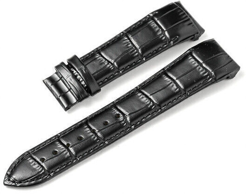 Rayyn TOTTES02 COMPATIBLE FOR TISSOT COUTURIER 1853 & OTHER MODELS WATCHES 23 mm Genuine Leather Watch Strap(Black)
