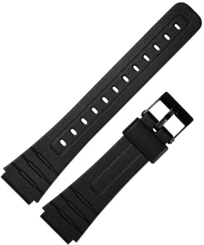 Rayyn [CASO3] CASIO F-91W F-91WG,F-91WM,F-94WA,F-93W,F-105W,F-106W,F-28W&Other Models 18 mm Resin Watch Strap(Black)