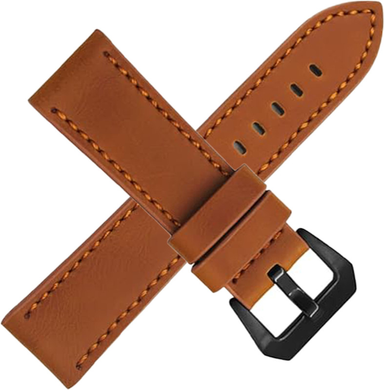 Rayyn [TORO] Thick Strap Design 20 mm Genuine Leather Watch Strap(Brown)