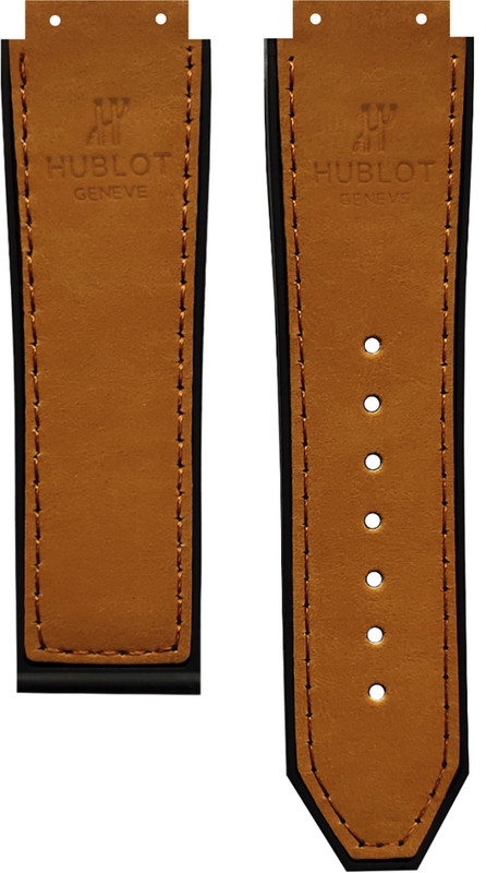 DBLACK [HLS-OPN1] Compatible For HUBL0T Watches, Matte Finish, No Tools Included 25 mm Genuine Leather Watch Strap(Tan)