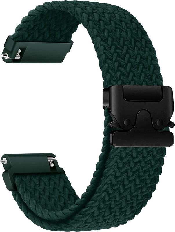ACM WSM38Z20TU2581 Watch Strap Woven Braided Clipper 20mm for Dizo Watch S Smartwatch Turquoise Smart Watch Strap(Blue)