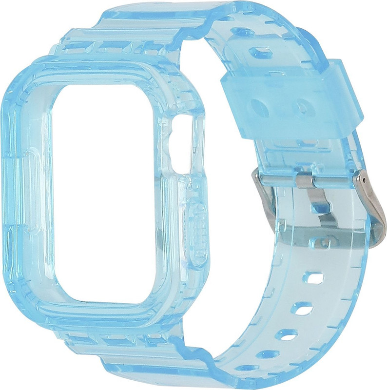 F5 SmartTech Rugged Shockproof Strap Case for Apple Watch Series 8–1 SE (45/44/42mm) Smart Watch Strap(Blue)