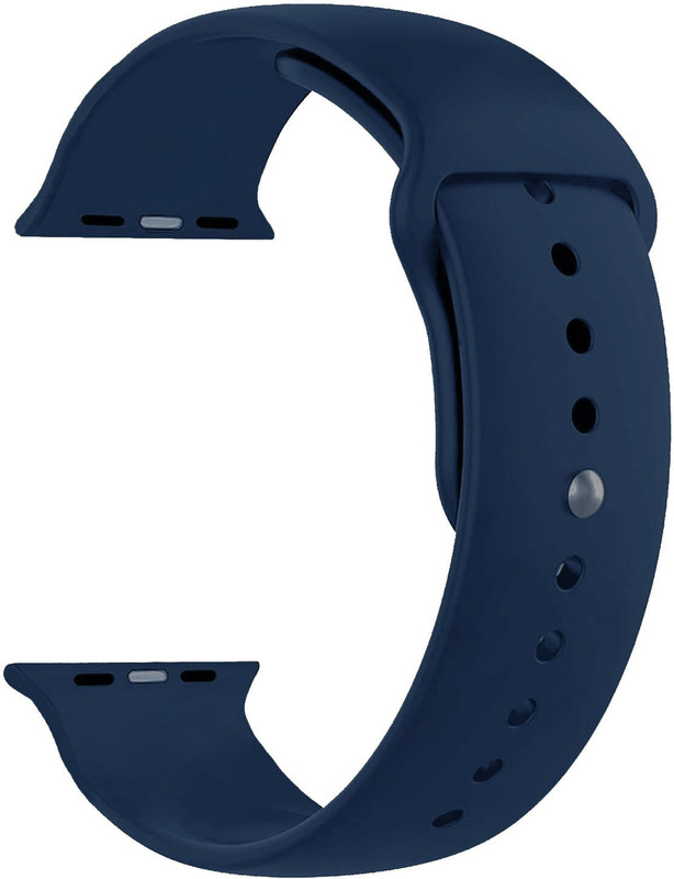 ADAMO Y11AIF09 24 mm Silicone Watch Strap(Navy Blue)