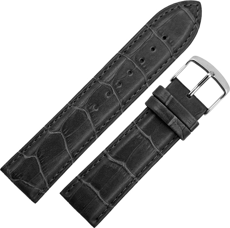 DBLACK [DSNCC] Hikro 24 mm Genuine Leather Watch Strap(Black)