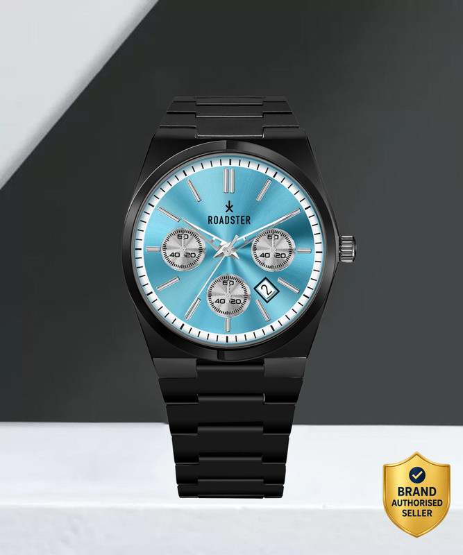 Roadster RDSTR-9504 Roadster Original Black Plated Scratch Resistant Chrono Date Watch For MensBoys Analog Watch - For Men
