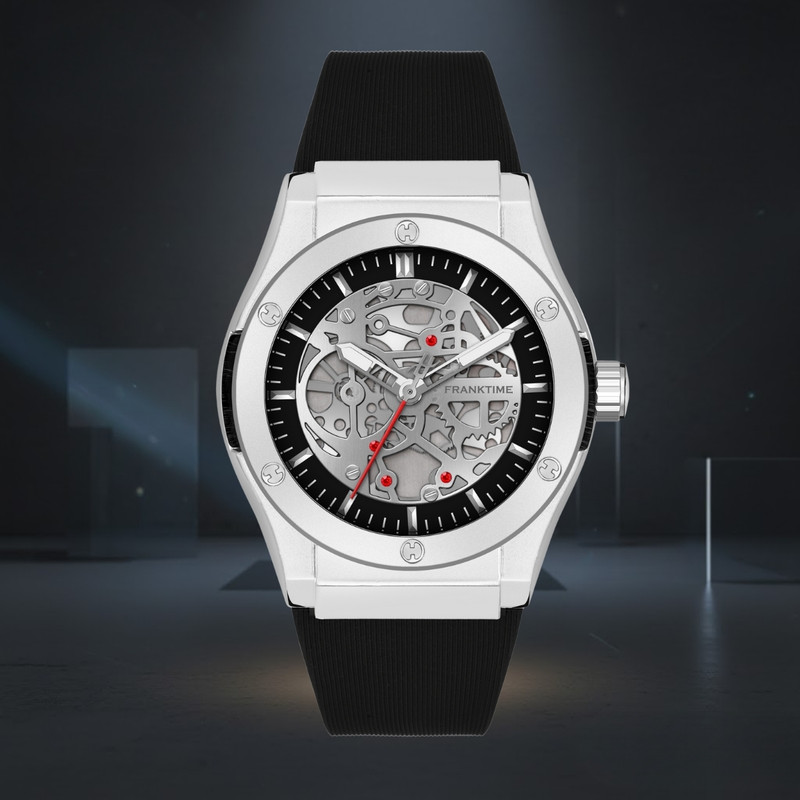 FRANKTIME Mechanical Apex Sillicone Series Analog Watch  - For Men
