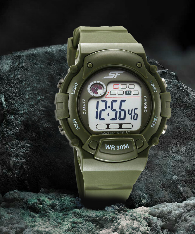 SONATA Sonata Digital Dial Green Plastic Strap Digital Watch  - For Men