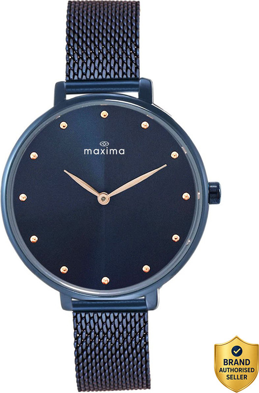 MAXIMA Attivo Blue Collection Attivo Blue Dial Two Hands Fashion Timepiece Elegant Design Analog Watch  - For Women