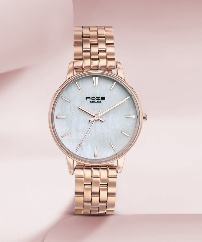 SONATA Poze - Metal Analog Watch  - For Women