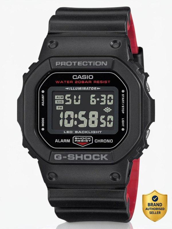CASIO DW-5600UHR-1DR G-Shock Digital Watch  - For Men