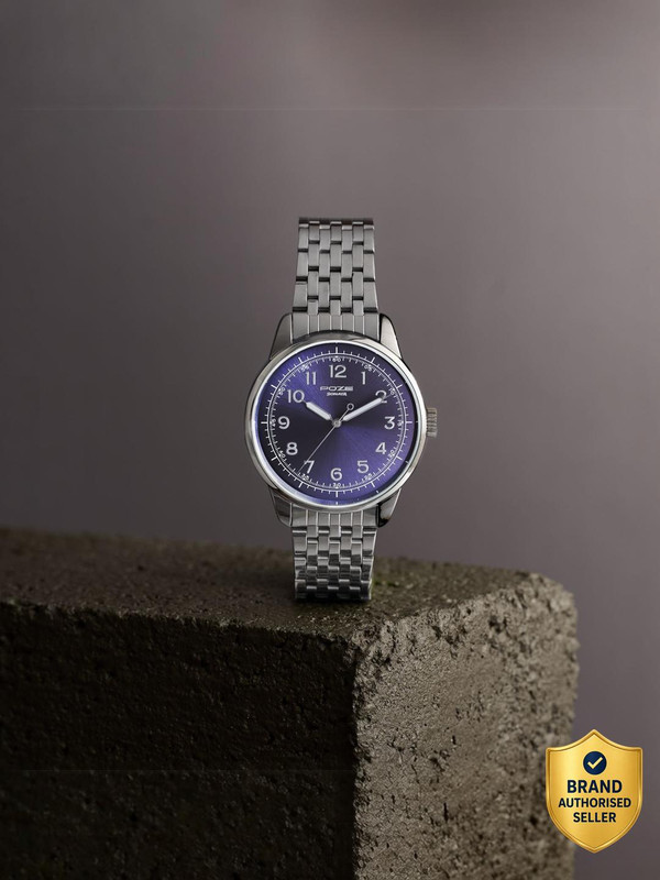 SONATA Poze 8 Sonata Poze 8 Quartz Arsenic blue Dial Gun Stainless Steel Strap Analog Watch - For Men SONATA Poze 8 Sonata Poze 8 Quartz Arsenic blue Dial Gun Stainless Steel Strap Analog Watch - For Men