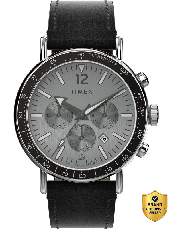 TIMEX TW2W47400UJ Waterburry Round 43mm Silver Dial Analog Watch - For Men