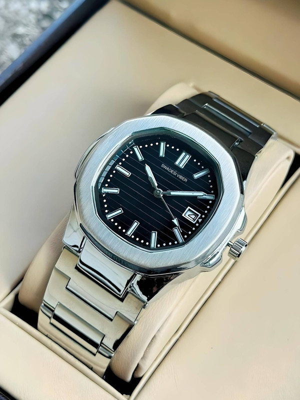 SWADESI VIBER SV213 Swadesi Viber Classic Stainless-Steel Series Analog Watch - For Men