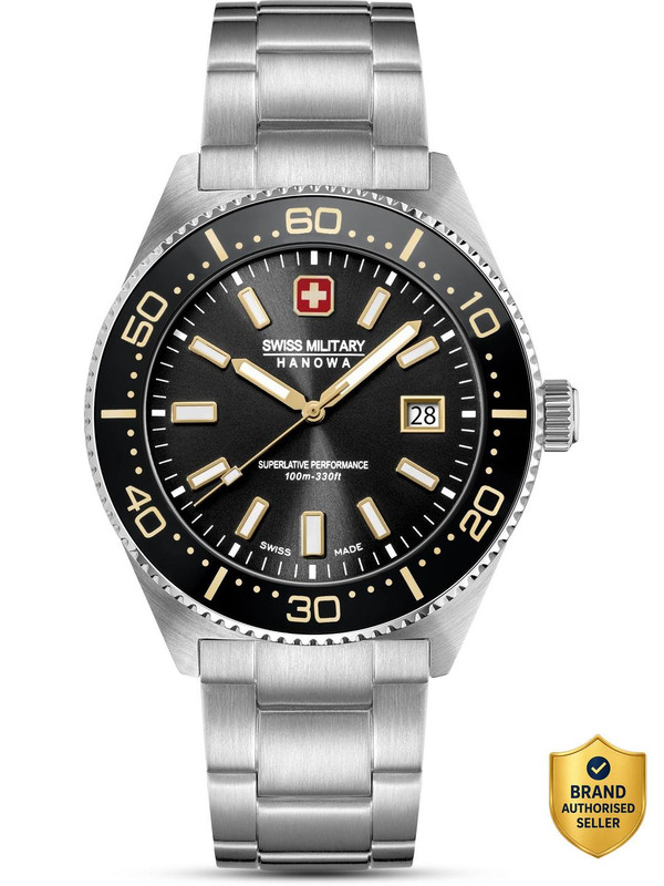 Swiss Military Hanowa NOMAD NOMAD Black Round Dial Comes With Swiss Made Analog Watch For Men's Analog Watch - For Men