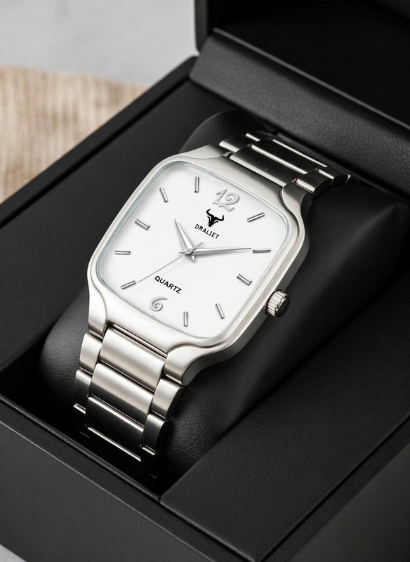 DRALIET RD-9102 Elegant Series Square Quartz For /Boys Analog Watch - For Men