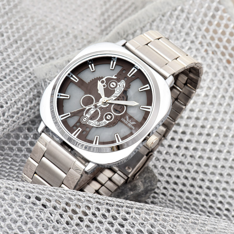 LOUIS DEVIN LD-G081-BRW-CH Stainless Steel Chain Analog Watch - For Men