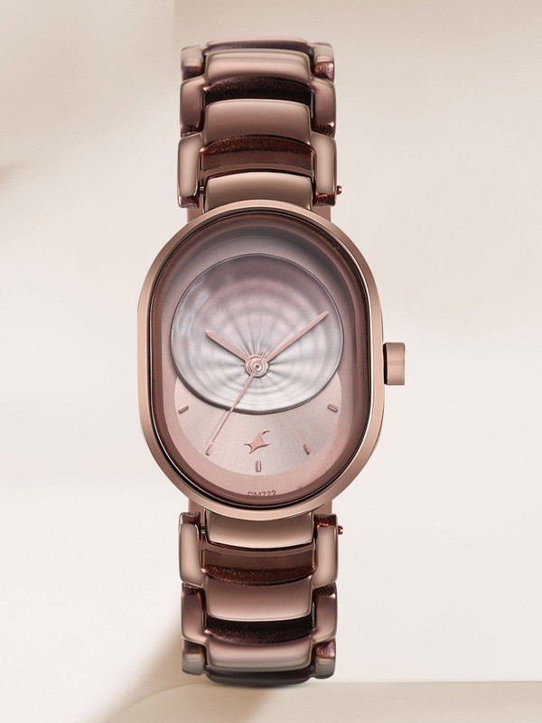 Fastrack 6274QM01 Fastrack Uptown Retreat Brown Dial Brown MetalStrap Analog Watch - For Girls