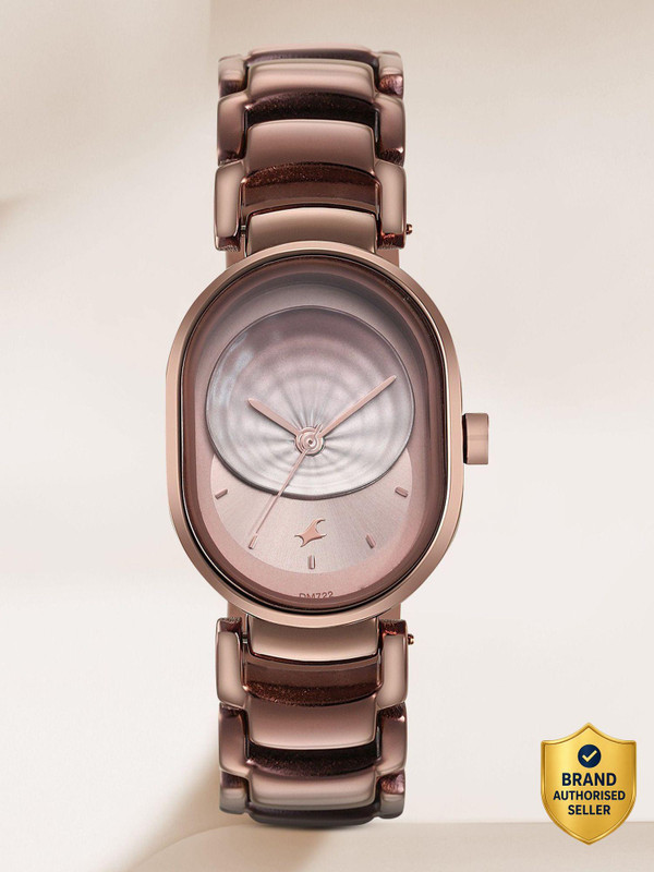 Fastrack 6274QM01 Fastrack Uptown Retreat Brown Dial Brown MetalStrap Analog Watch - For Girls