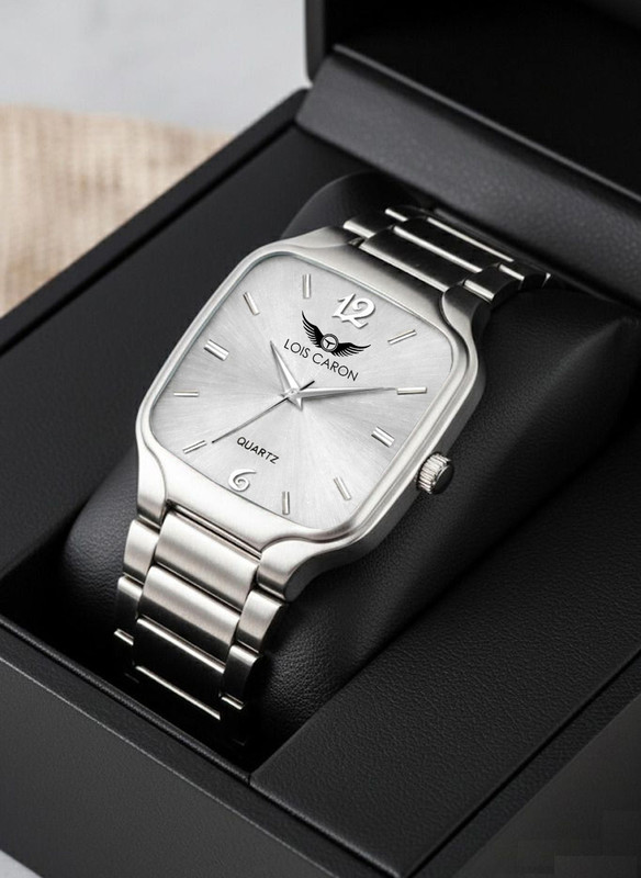 LOIS CARON LCS-4312 Elegant Series Square Quartz For /Boys Wrist Analog Watch  - For Men