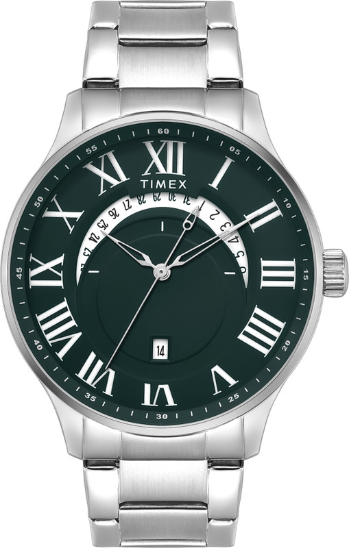 TIMEX Date, Green Round Dial Analog Watch  - For Men