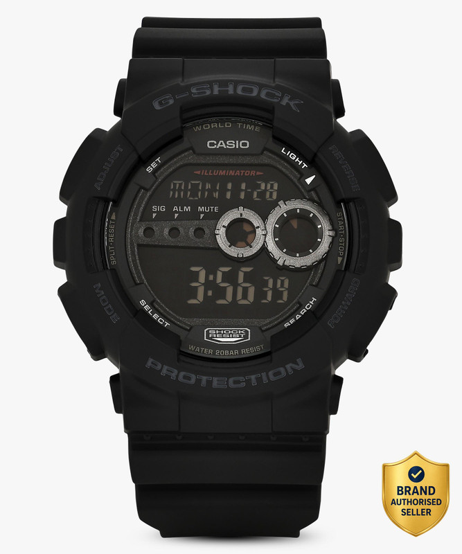 CASIO GD-100-1BDR G-SHOCK GD-100-1BDR Dial Black Resin Strap Digital Watch - For Men