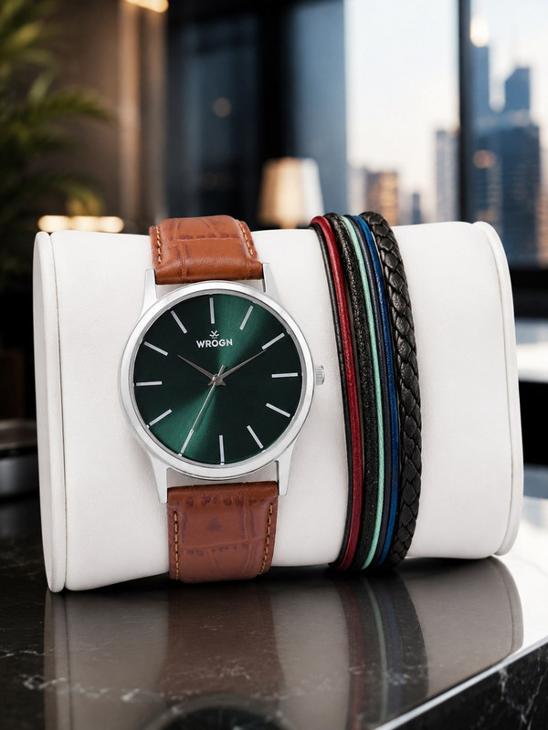 WROGN Wrogn Classic & Elegant Watch Gift Set for Men Analog Watch  - For Men