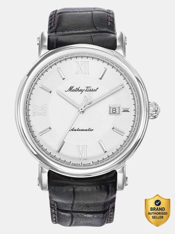 Mathey-Tissot H9030AI Swiss Made Renaissance Automatic Landeron 24 Movement White Dial Analog Watch - For Men